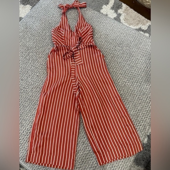 Women’s Mint Velvet Romper rust/tan - Picture 1 of 4